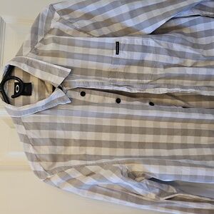 Men's Gray Checkered Shirt